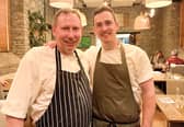 Ron Faulkner of Ronnie's with Masterchef finalist Tommy Thorn