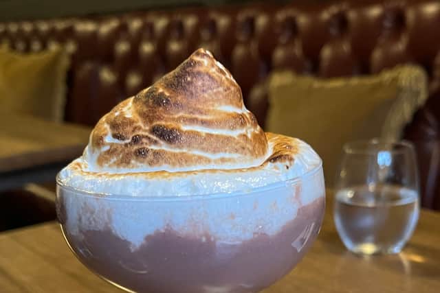 Baked Alaska cocktail at Whitmore Grill