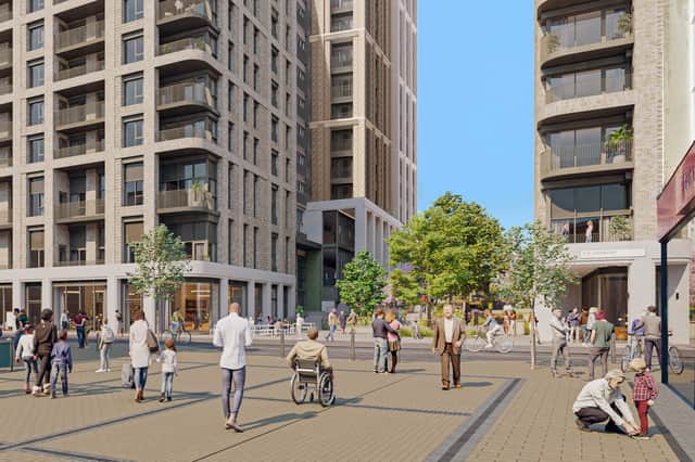 New CGI images of what could replace the former Debenhams site if the application is approved. Credit: AWW Architect