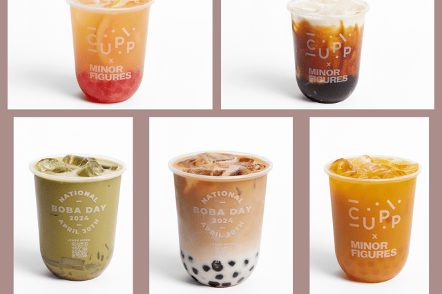 CUPP will giveaway 100 Boba teas to their first 100 customers on April 30.