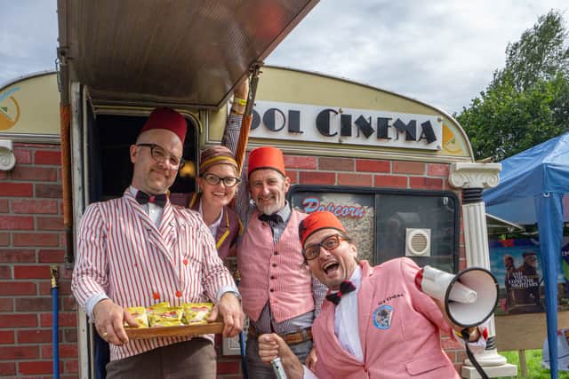Sol Cinema, the smallest cinema coming to the Nature Festival at Bath. Credit: Sol Cinema