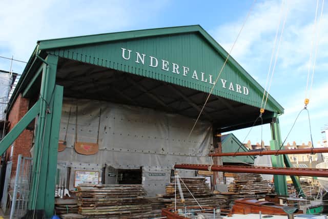 The Big Shed before the devastating fire. Underfall Yard Trust is committed to reinstating the damaged buildings. Credit: Distinctive Communications