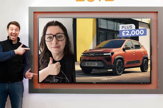 Elisa received the "best birthday present ever" as she won a £19k car and cash bundle prize from a BOTB online competition three days before her 26th birthday. Credit: ROUS+