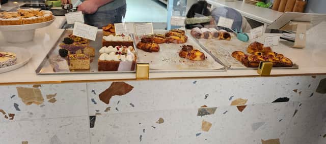We were blown away by the range of cakes offered at the bakery. We had a difficult time only picking one dessert.