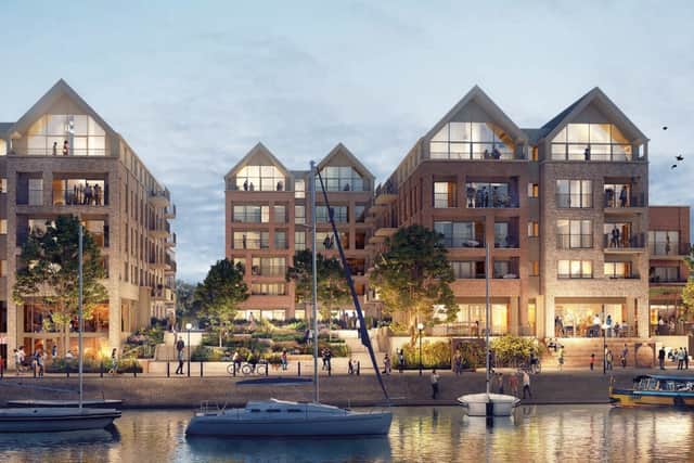 Goram Homes has planning permission to build 166 homes at the Baltic Wharf caravan club on Cumberland Road
