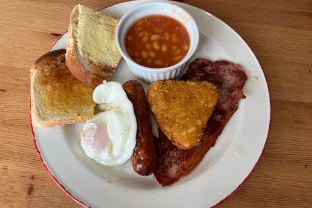 The small breakfast at Abbie's Cafe in St Annes