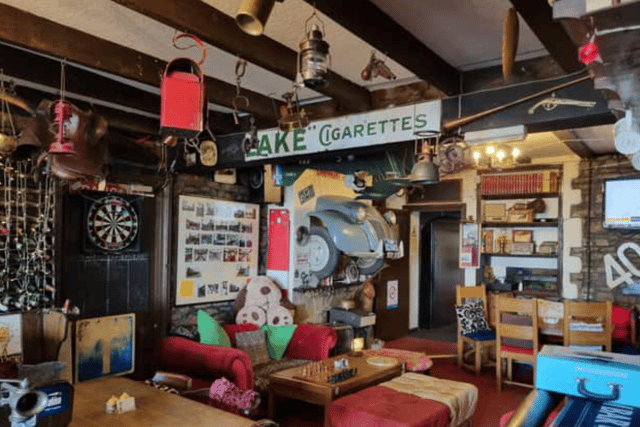 The pub has a quirky look inside