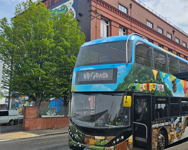 BristolWorld had the opportunity to hop onto the new Up First bus ahead of its launch and enjoy a bus ride around the colourful Bedminster. The bus will be in service from May 13 and run along the Bristol City Centre, Yate and Thornbury route.