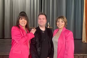 Psychic sisters Michelle Morley and Louise Hedges with Mitch Garlington