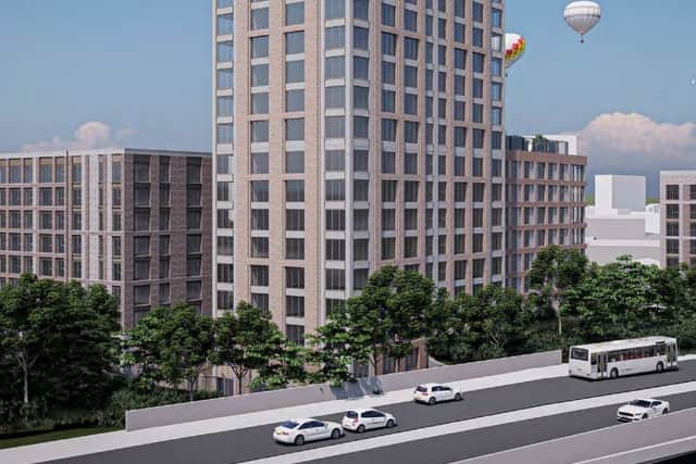 How the Barrow Road development will look from the St Philips Causeway