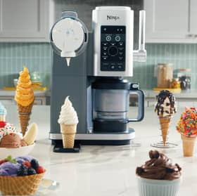 The Ninja CREAMi Scoop & Swirl can make ice cream, soft serve, gelato, sorbet and milkshakes using pre-frozen ingredients