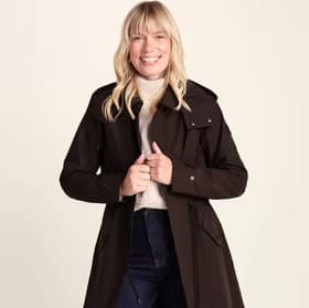 TOG24 Alva Womens Waterproof Trench Coat - Chocolate Brown
