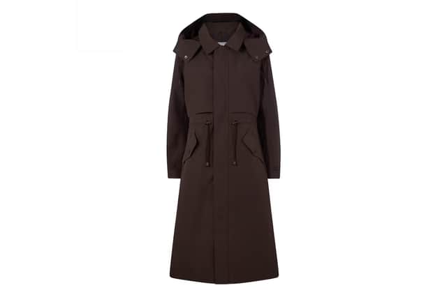 Alva Womens Waterproof Trench Coat - Chocolate Brown