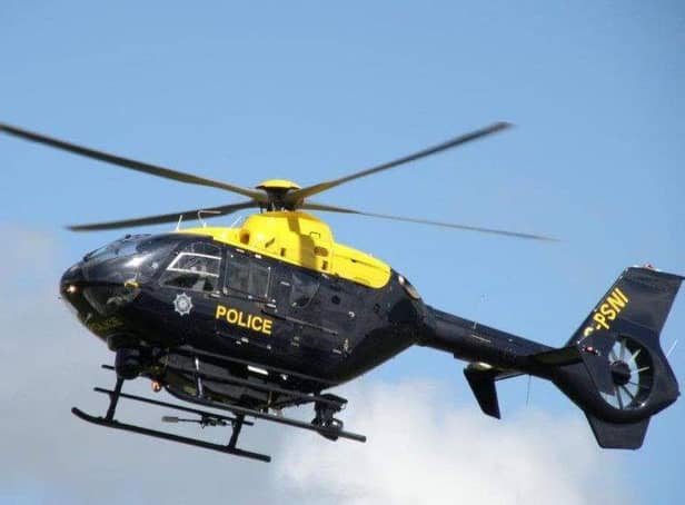 <p>A police helicopter was scrambled during the pursuit.</p>