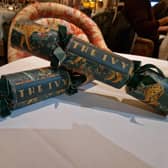 A pair of tastefully posed Christmas crackers at The Ivy in the Lanes