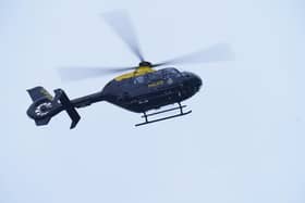 A police helicopter was scrambled over Bristol for several hours after several thefts were reported. 