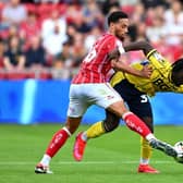 Zak Vyner makes a challenge on Oxford United's Gatlin O'Donkor in Bristol City's Carabao Cup win - pic: Dan Mullan/Getty Images