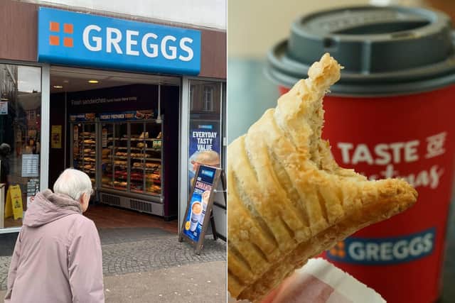 You're never far from a Greggs in Sheffield.