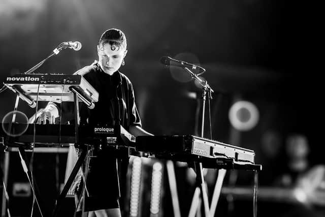 Sound artist T L K performing at WOMAD.
