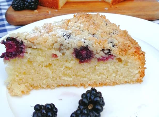 We picked berries and and made sponge cake!
