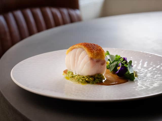 The Parmesan Crusted cod, grilled marrow, watercress and shrimp sauce, didn't disappoint. Image: Rogan & Co