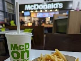 The McDonald’s restaurant in Swansea, South Wales was forced to close due to the incident 