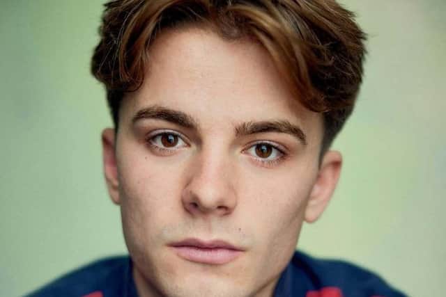 Dylan Duffield, who plays Aled.