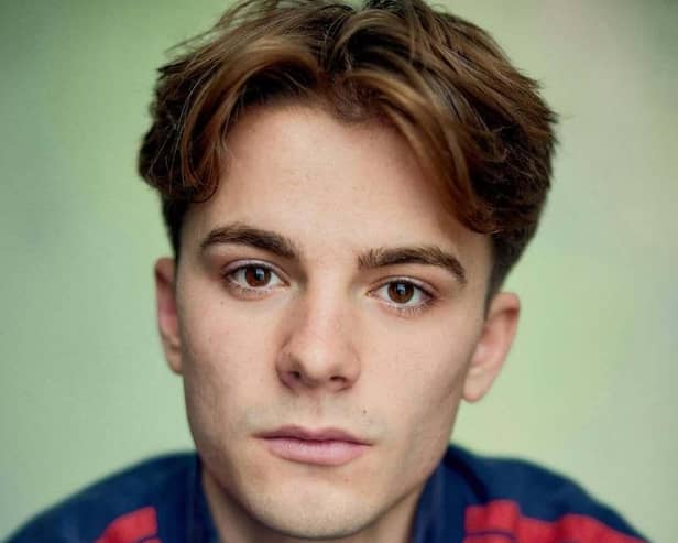 Dylan Duffield, who plays Aled.