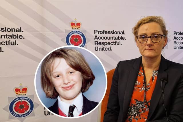 Lancashire Police's Detective Chief Supt Pauline Stables and inset Charlene Downes 