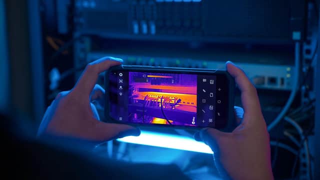 The Doogee S90 Pro's thermal imaging camera