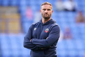 BOLTON, ENGLAND - SEPTEMBER 06: Ian Evatt, Manager of Bolton Wanderers (Photo by Charlotte Tattersall/Getty Images)